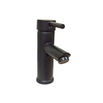 Imagen de Grifería de lavatorio Monocomando de mesada Milano Negro Mate