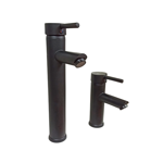 Imagen de Grifería de lavatorio Monocomando de mesada Milano Negro Mate