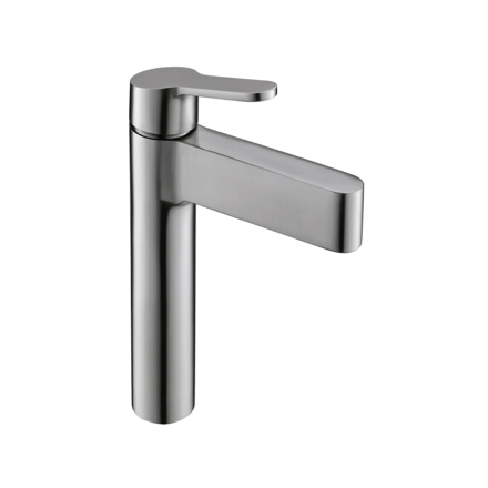 Imagen de Grifería de lavatorio Monocomando alto de mesada Attic Gris Satinado