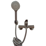 Imagen de Grifería de Ducha Monocomando Exterior con Transferencia Celtic grafito