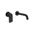 Imagen de Grifería de lavatorio Monocomando de Pared Alassio Negro Mate