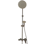 Imagen de Barral de ducha Monocomando Exterior con transferencia Celtic Gris Satinado