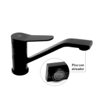 Imagen de Grifería de Cocina Monocomando de Mesada Noar Pico Largo Negro Mate
