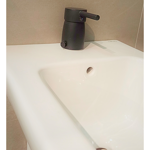 Imagen de Grifería para bidet Monocomando con transferencia Milano Negro Mate