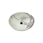 Imagen de Bacha de apoyo Ovalada 41x33 cm blanca Marmolada mate Dmc