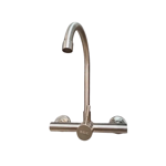 Imagen de Grifería de cocina Monocomando de pared Celtic Gris Satinada