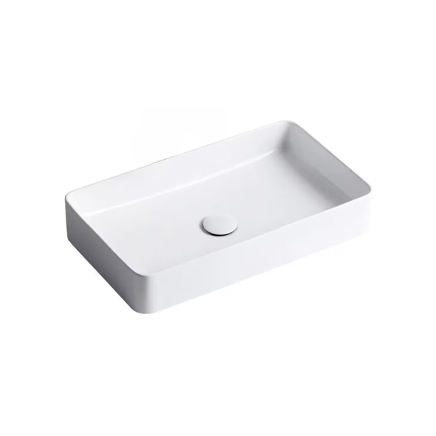 Imagen de Bacha de apoyo rectangular 61 x 35 cm blanca Brillante Dmc