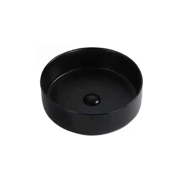 Imagen de Bacha de apoyo redonda 35 cm Negro Mate Dmc