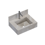 Imagen de Mueble de baño suspendido de porcelanato Beige Napoles 60 cm con bacha incorporada