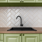 Imagen de Canilla Grifo Unitario Pared Negro Mate Viqua Allure Abs