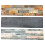 Imagen de Piedra natural Black para pared  15x60 cm Mate