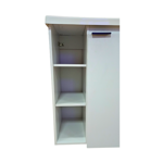 Imagen de Mueble de baño suspendido  Hortensia Blanco 62 cm con bacha de resina
