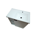 Imagen de Mueble de baño suspendido  Hortensia Blanco 62 cm con bacha de resina