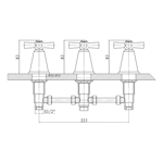 Imagen de Grifería de bidet Bimando Cuzco Cromado Brillante