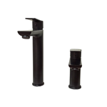 Imagen de Grifería de lavatorio Monocomando de mesada Blaster Negro Mate