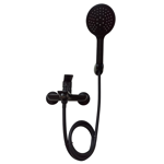 Imagen de Grifería de ducha Monocomando Exterior con transferencia Blaster Negro Mate