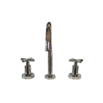 Imagen de Griferia de lavatorio Bimando de mesada Kiev Cromado Brillante