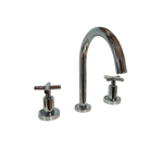 Imagen de Griferia de lavatorio Bimando de mesada Kiev Cromado Brillante