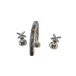 Imagen de Griferia de lavatorio Bimando de mesada Kiev Cromado Brillante