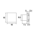 Imagen de Extractor de baño UC-10 Std. Black Silentis 10w