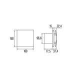 Imagen de Extractor de baño UC-10 Std. Inox Silentis 10w