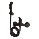 Imagen de Grifería de ducha higiénica Monocomando  Capri Negro mate