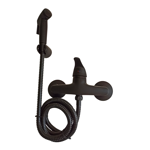 Imagen de Grifería de ducha higiénica Monocomando  Capri Negro mate