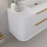 Imagen de Mueble de baño Suspendido Alice Blanco 100cm sin bacha