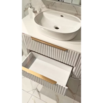 Imagen de Mueble de baño Suspendido Alice Blanco 100cm sin bacha