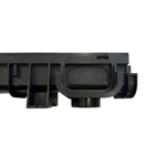 Imagen de Canaleta rejilla plástica 1 mt x 12 cm SMART HOME negra