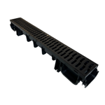 Imagen de Canaleta rejilla plástica 1 mt x 12 cm SMART HOME negra