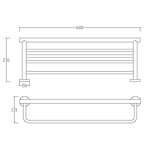 Imagen de Toallero repisa Hotel Celtic Satinado