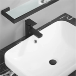 Imagen de Válvula lavatorio negro mate click clack 1.1/4 t/grande