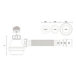 Imagen de Sifón botella plástico universal Blukit Negro