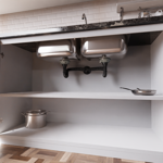 Imagen de Sifón extensible doble negro universal Blukit 70 cm