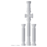 Imagen de Sifón extensible triple blanco Universal