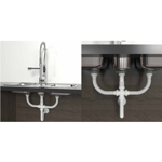 Imagen de Sifón extensible triple blanco Universal