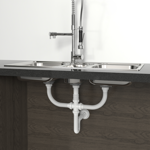 Imagen de Sifón extensible triple blanco Universal