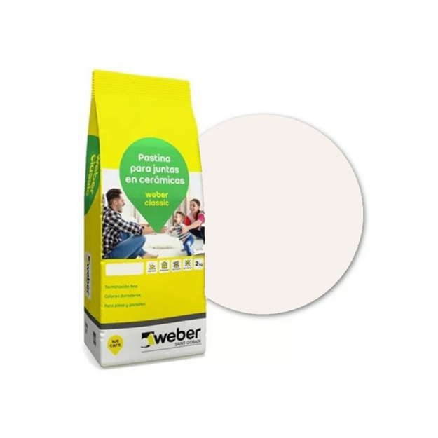 Imagen de Pastina weber classic juntas 2kg Perlato