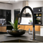 Imagen de Grifo unitario mesa cocina ALLURE MOUVE cromo Negro