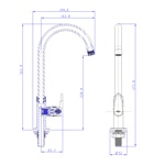 Imagen de Grifo cocina mesa ALLURE DECORE Cromo
