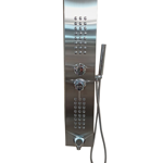 Imagen de Panel de ducha monocomando exterior con transferencia, 4 vías  ducha escocesa OXFORD Cromado