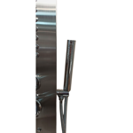 Imagen de Panel de ducha monocomando exterior con transferencia, 4 vías  ducha escocesa OXFORD Cromado