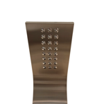 Imagen de Panel de ducha monocomando exterior con transferencia, 4 vías  ducha escocesa OXFORD Cromado