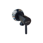 Imagen de Llave de paso negro mate para ducha higienica o colilla