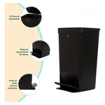 Imagen de Papelera negra 25 litros