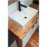 Imagen de Bacha de apoyo rectangular  52x36 cm c/mesa Blanco Brillo Dmc