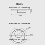 Imagen de ELLEVE Rejilla cuadrada 100mm pulida