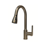 Imagen de Grifería de cocina Monocomando de mesada extensible Grafito Satinado