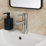 Imagen de Grifería de lavatorio Monocomando de mesada Milano Cromado